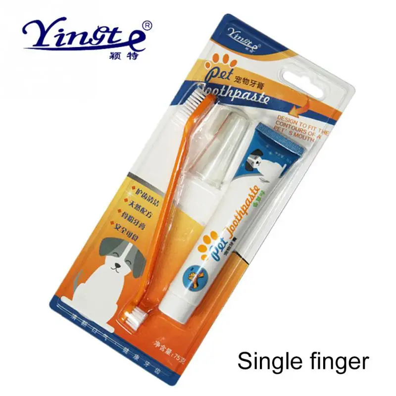 Новинка 2019 горячая распродажа маленькая собачка кошка палец зубная щетка уход за