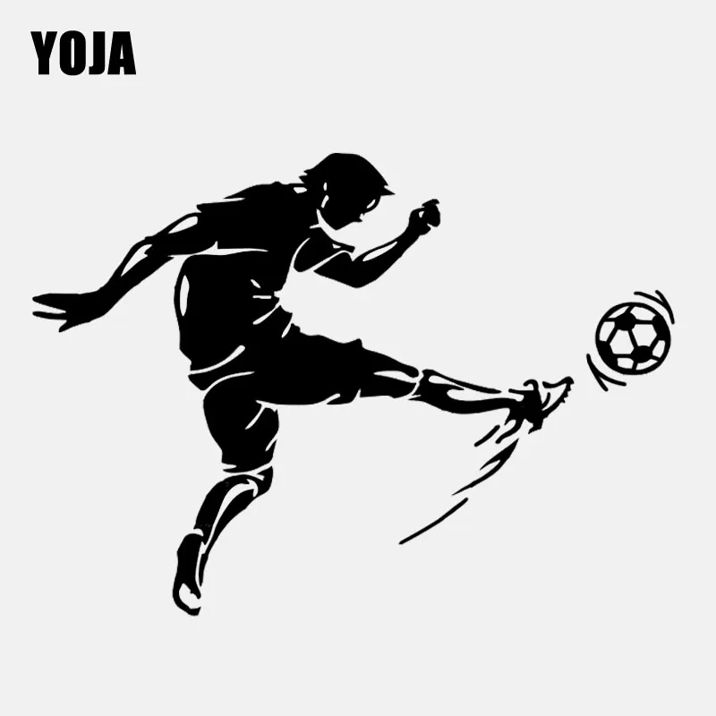 

YOJA 28.6CM*40CM Cute Creative Home PVC Decor Wall Sticker Footballer W2-007