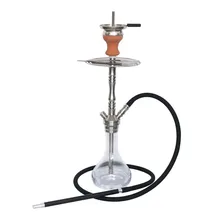 Кальян Chicha, наргиле, набор Стекло Нержавеющая сталь кальянокурения с силиконовый шланг Керамика чаша для Чичи бар