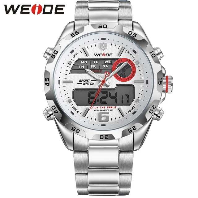 watch with analog and digital display
