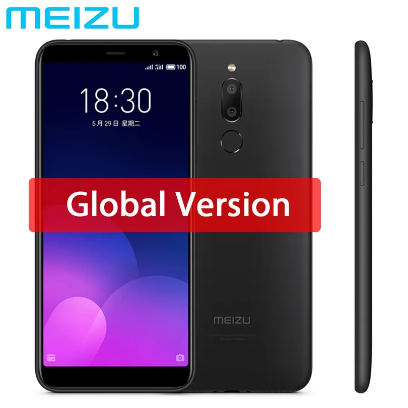 Мобильный телефон Meizu M6T 6 T, 3 ГБ, 32 ГБ, M811H, Восьмиядерный процессор MTK6750, экран 5,7 дюйма, 18:9, двойная задняя камера, сканер отпечатков пальцев, OTA