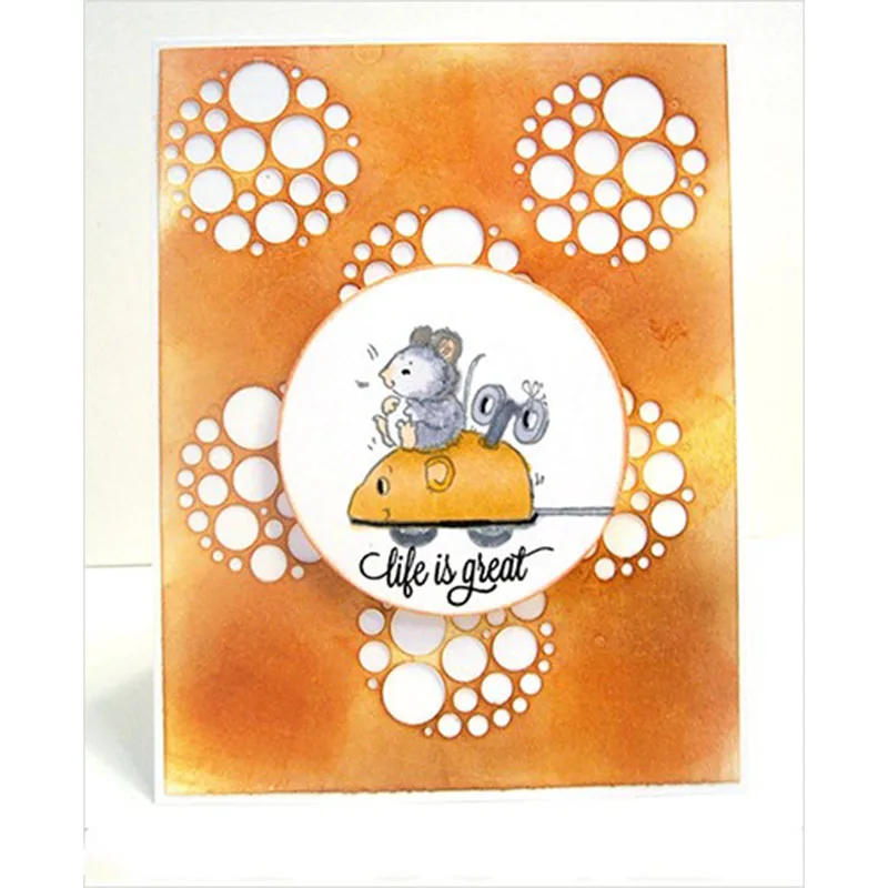 

Circle Layer Lotus Flower Frame Metal Cutting Dies For Scrapbooking Embossing Decorative Crafts Supplies DIY Paper Card New 2018