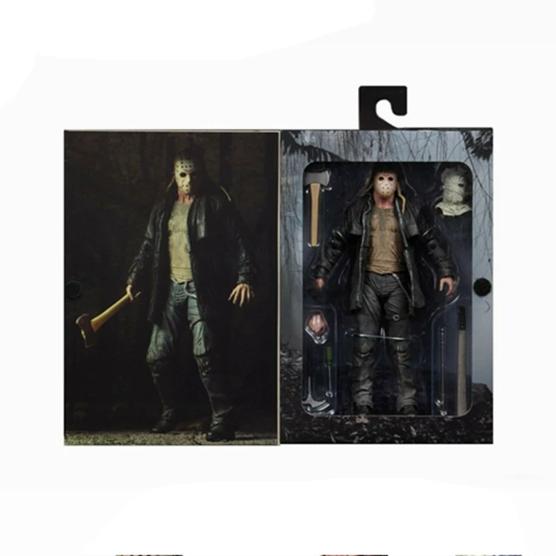 Оригинальная NECA Friday The 13th Jason 2009 Remake Voorhees Deluxe Edition, конечная фигурка, игрушка в подарок