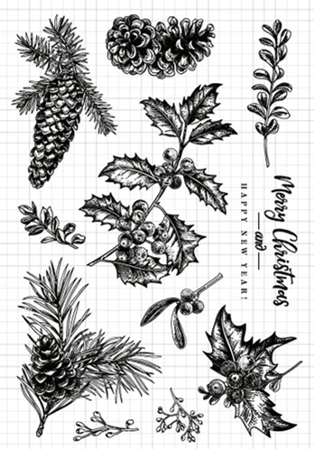 

CLEAR STAMP Christmas expectation DIY Scrapbook Card album paper craft silicon rubber roller transparent stamps