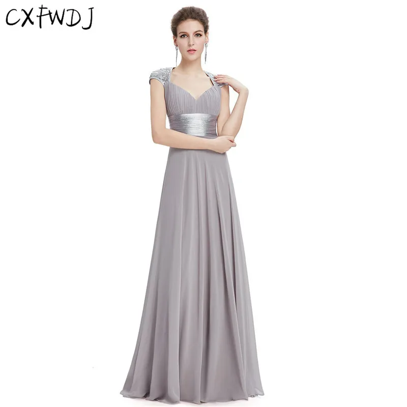 Logistics 7-20 Elegant Evening Wear Maxi Dresses Women Plus Size Party Chiffon Deep V Slim Dinner Longo Vestidos de fiesta 2018 Dresses