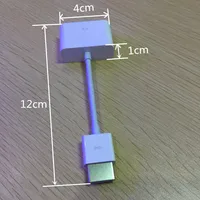 כבל מתאם 1.4 HDMI זכר ל DVI-D 24 + 1 נקבה כבל מתאם ממיר 10 ס"מ צבע לבן (3)