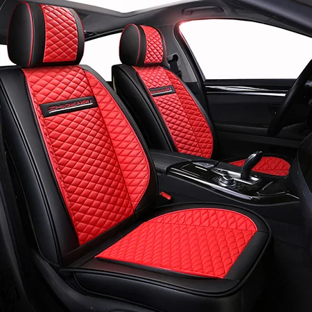 Reds Lcrtds универсальный кожаный чехол автокресла для Cadillac ats ct5 ct6 cts sls xt5 xts, jaguar f-pace подходит для jaguar xf xe xf xj x351 - Название цвета: Reds