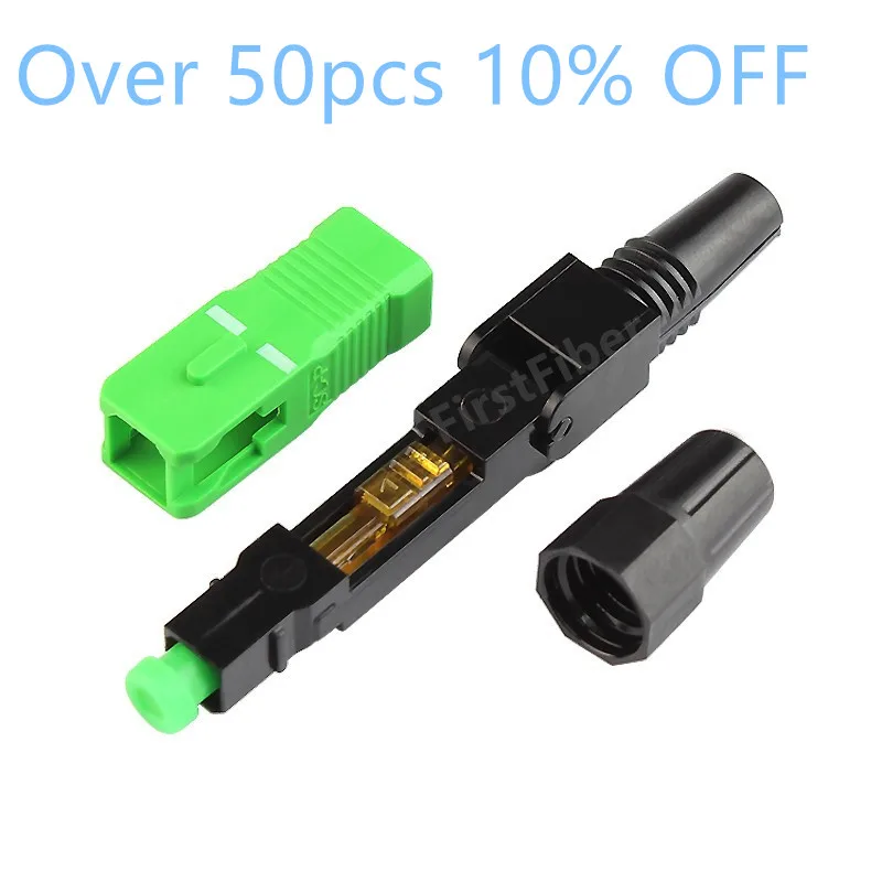 

1pcs SC APC Fast adapter Connector adapter support 0.9mm 2.0mm 3.0mm Indoor and FTTH Flat Cable Fast/Quick Field