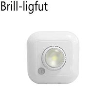 PIR датчик движения светодиодный светильник под шкаф с регулируемой яркостью прикроватные лестницы для шкафа Ночная Лампа безопасности для шкафа кухни