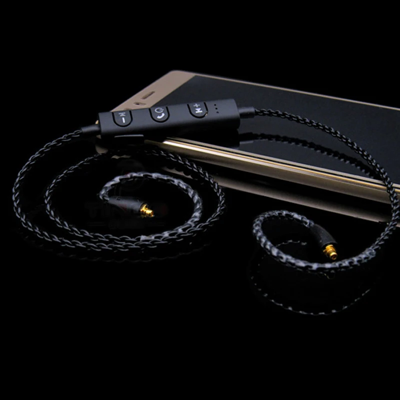 DIY MMCX Bluetooth адаптер кабель для Shure SE215 SE535 SE846 наушники гарнитура сменный провод с