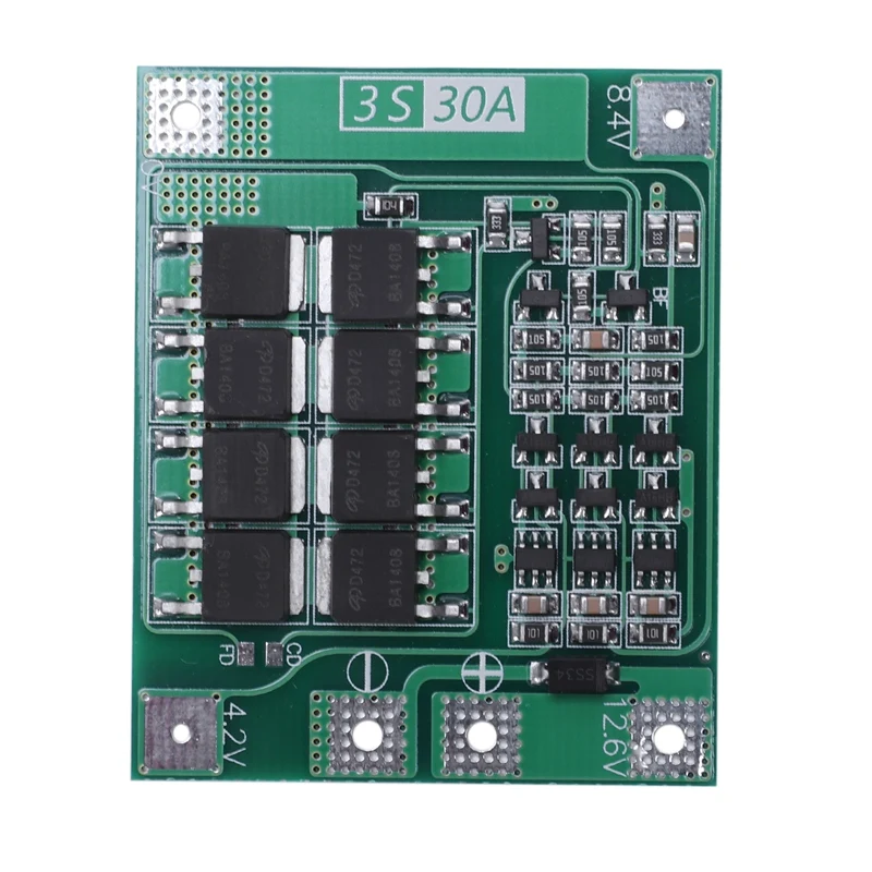 3S 30A Bms плата баланс тока 11,1 В 12,6 в 18650 литиевая батарея Защитная плата с