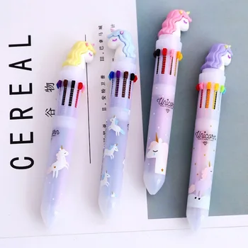 

1pcs/1lot Kawaii Ball pen 10 color Elio Ballpoint Pens Pens School Stationery Writing Supplies Office Supplies