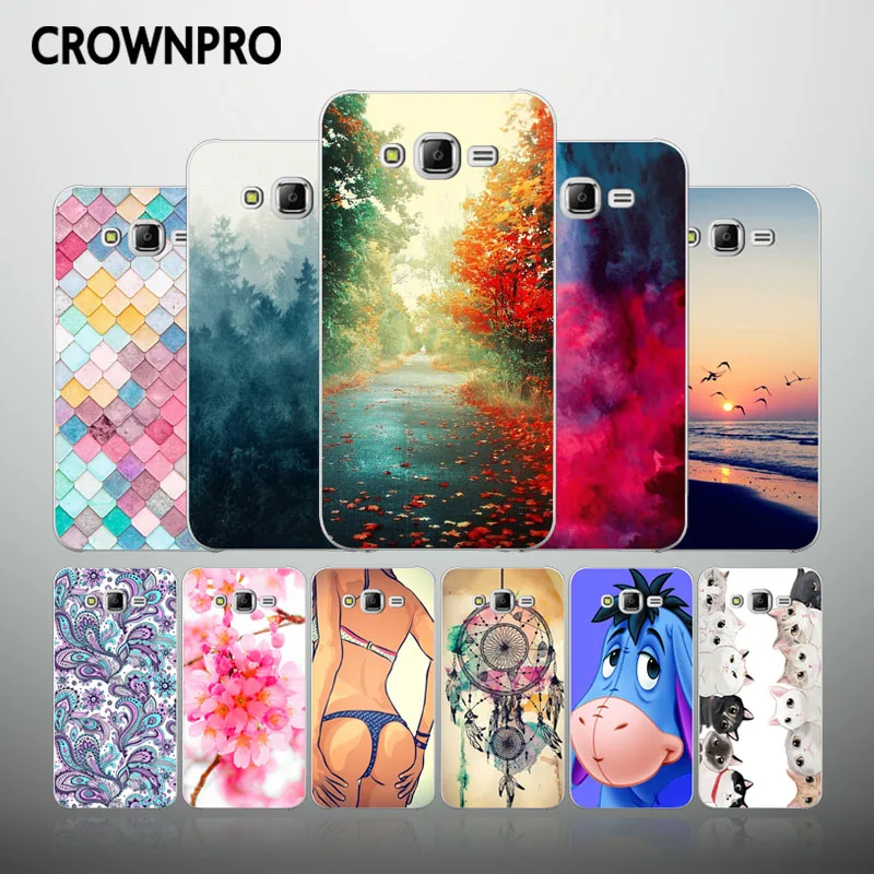 CROWNPRO Soft Cases FOR Samsung J5 2015 Silicone Case Cute TPU Back Cover FOR Samsung Galaxy J5