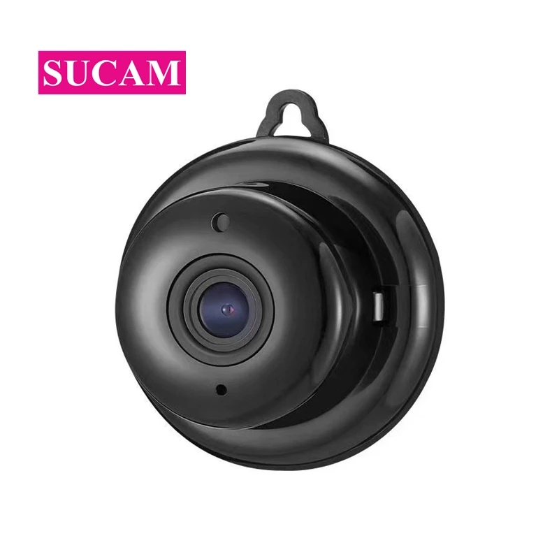 SUCAM HD 1MP Мини Wi-Fi камера Крытый висит небольшой размер двухстороннее аудио видеонаблюдения дома Беспроводная ip-камера с ИК-