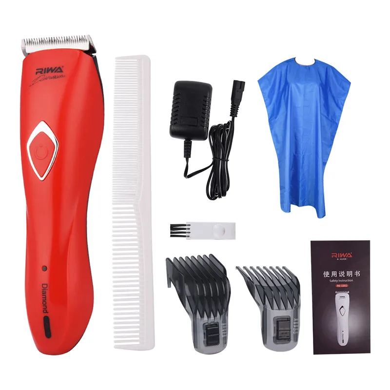 Riwa Professional Hair Clipper Rechargeable Trimmer Lithium Battery Stainless Steel Blade Electric Cutter Beard Shaving Machine Riwa Professional Hair Clipper Rechargeable Trimmer Lithium Battery Stainless Steel Blade Electric Cutter Beard Shaving Machine