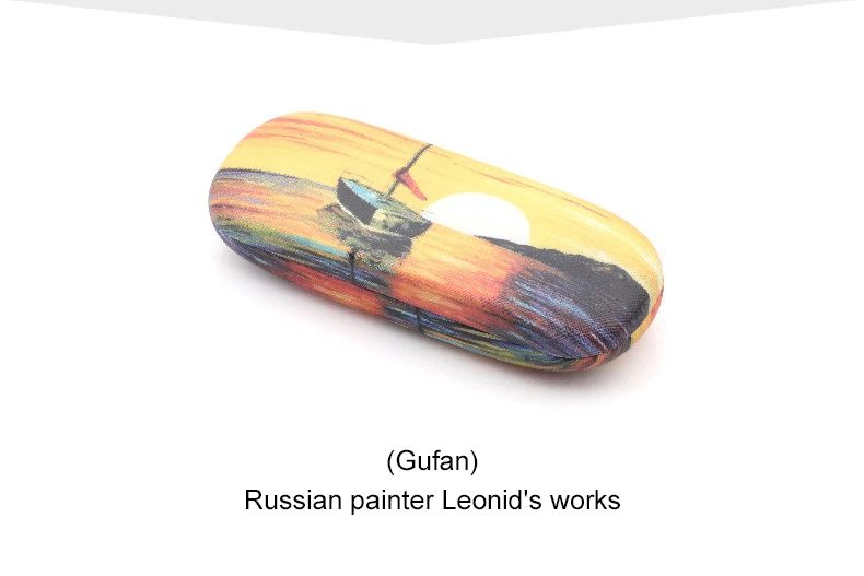 MINIMUM Retro Glasses Box Oil Painting Sunglasses High Quality Reading Glasses Case Vintage Art Storage Glasses Case 1 (13)