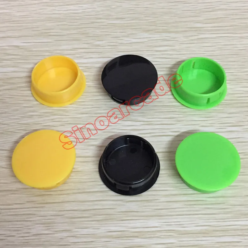 

10 pcs / lot 30mm hole plug button cover Snap In Type Arcade Push Button 3 colors available
