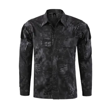 

Field Combat Training Tactical Shirt Men Outdoor Camping Hiking Fishing Plaid Cloth Wearproof Camo Breathable Military Shirts