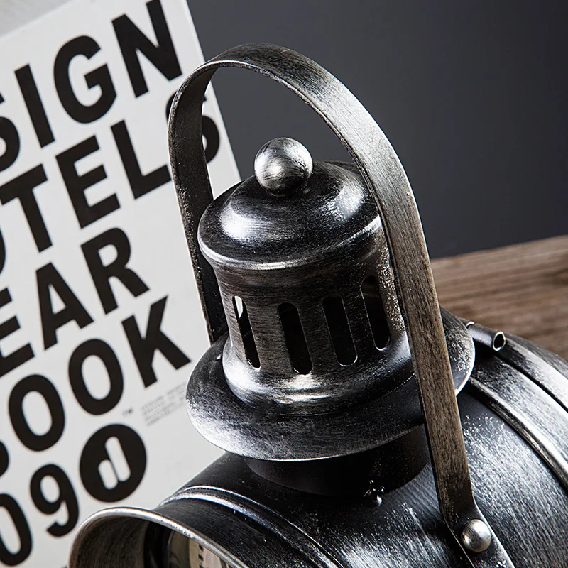 American Creative Retro Searchlight Shaped Handmade Table Clocks Mute Movement Quartz, Clock ornaments for Living Room Bedroom American Creative Retro Searchlight Shaped Handmade Table Clocks Mute Movement Quartz, Clock ornaments for Living Room Bedroom