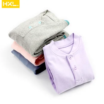

Carsinlon Autumn Winter Kids Thermal Underwear Cotton Thick Boys Pyjamas Girls Sets Solid Children Long Johns Warm Suits
