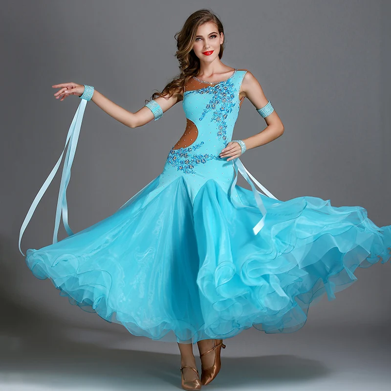 2019 Ballroom Dress Women Diamond Modern Waltz Clothes Ballroom