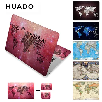 

World map laptop stickers 17" vinyl notebook skin 15.6"15" decals 12"14"computer sticker cover for mac air 13.3/asus/hp/lenovo