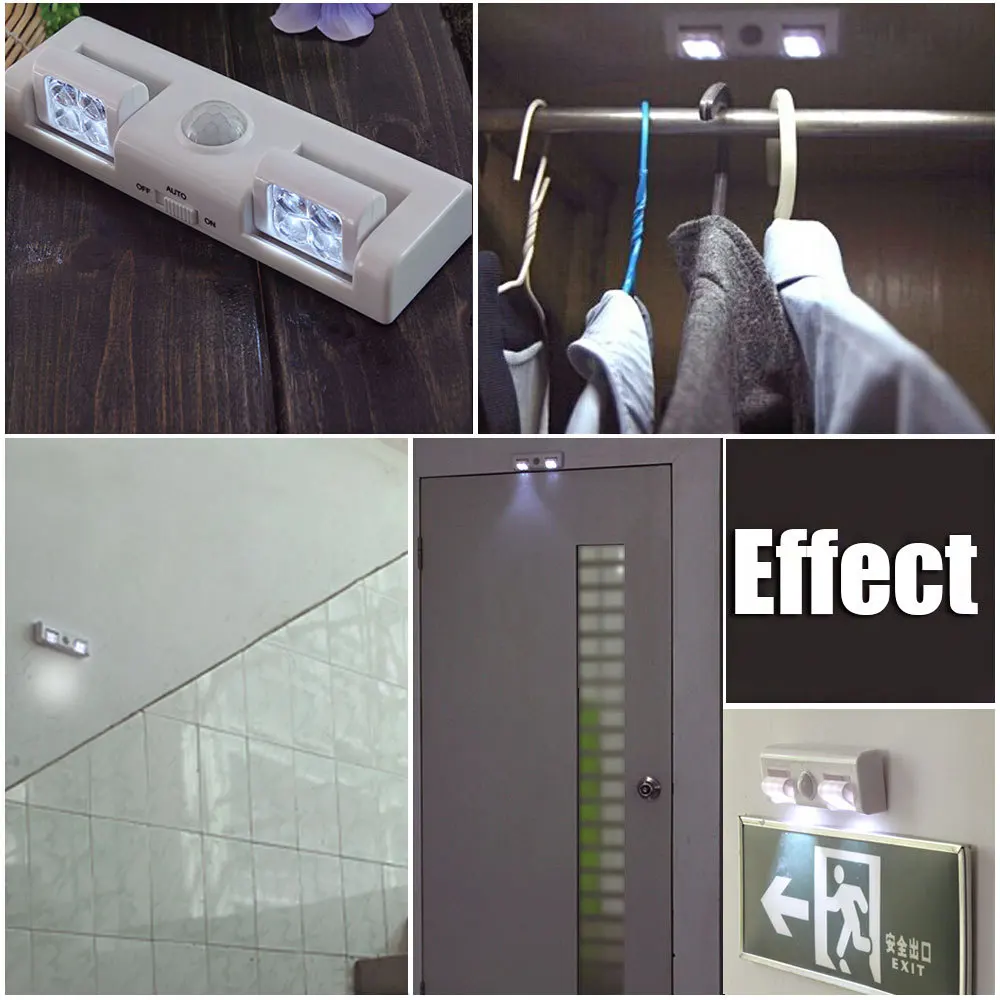 

Wireless Motion Sensor Light Battery induction Night Light Used for Cabinet Drawer Staircase Workshop Basement Garage