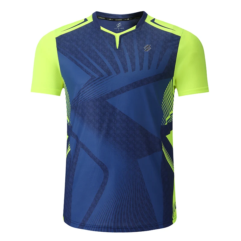 Man 1 shirt Новинка, рубашка для бадминтона, спортивная одежда, теннисная рубашка для женщин/мужчин, Qucik, сухая футболка для занятий спортом, футболки для настольного тенниса, одежда для тенниса - Цвет: Man 1 shirt