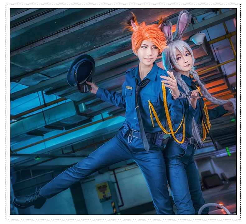Zootopia ニック ジュディ Hopps コスプレ衣装ハロウィン制服衣装シャツ ネクタイ パンツ バッグ 帽子 メガネ テール S 3xl Cosplay Costume Costume Halloweencostume Cosplay Aliexpress