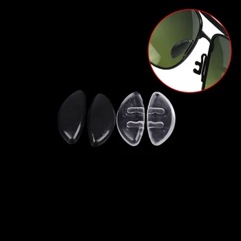 

10 Pairs Silicone Nose Pads For Glasses Black White Anti-Slip Nose Pads Soft Eye Care Tools For Eyeglasses