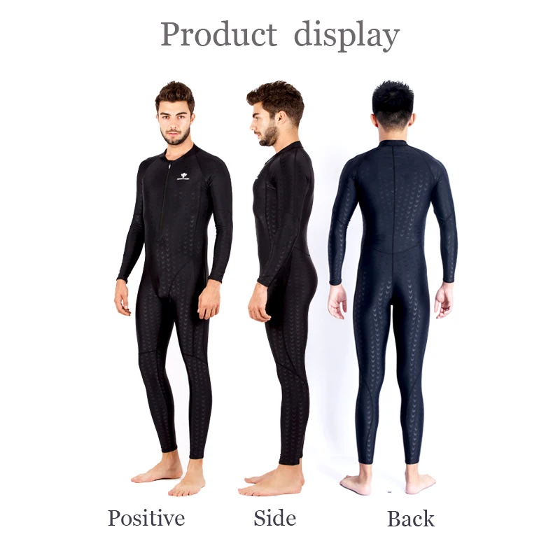 HXBY Black Mens One Piece Swimwear Men Swimsuit Solid Racing Bathing