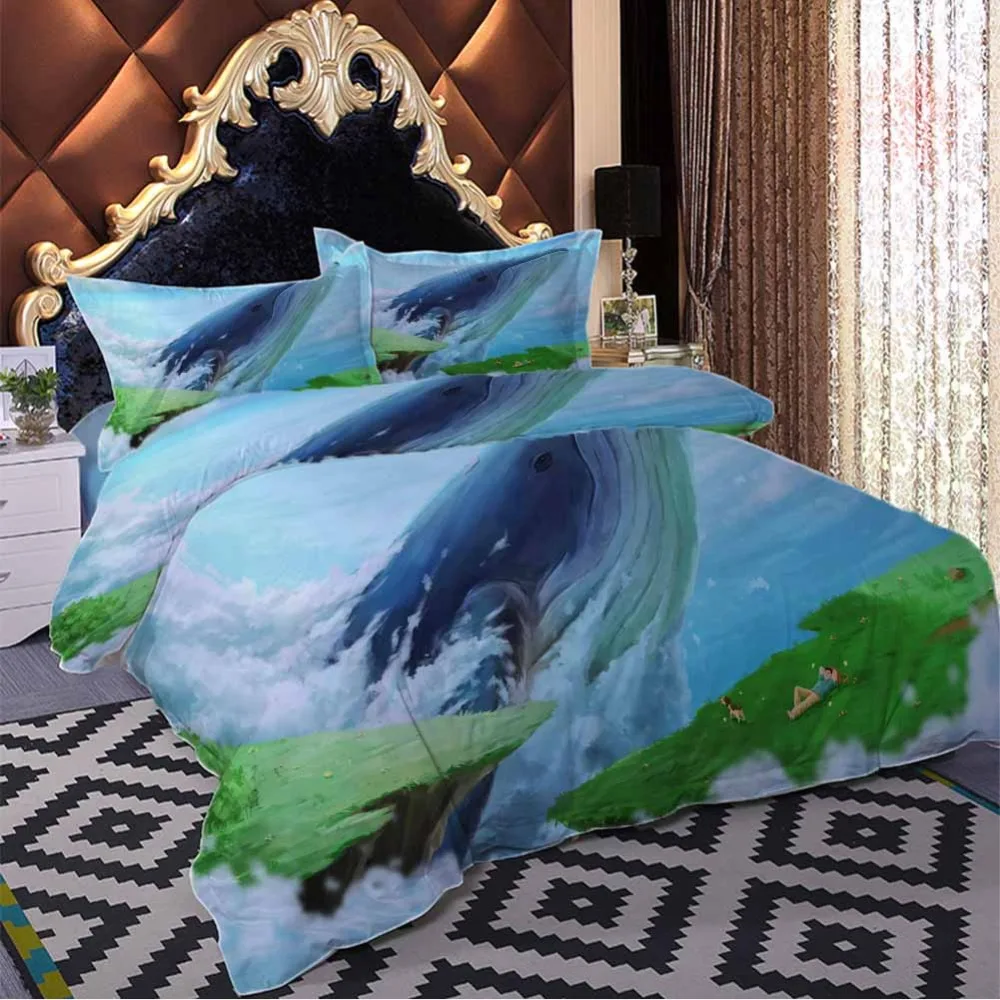 

The big fish haitang Bedding Quilt Cover Duvet Cover Set Pillowcase Microfiber Soft Comforter Bedroom Single Queen King