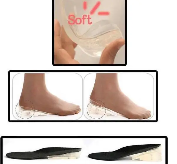 5 Layers Lift Gel Silicone Shoe Insert Adjustable Fashion Hot