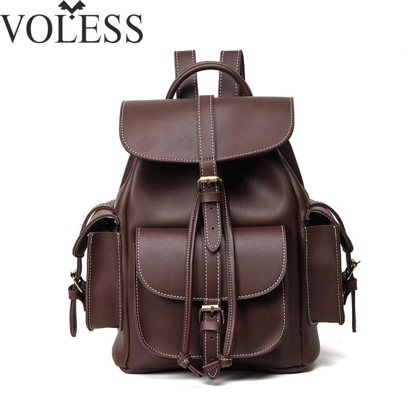 

2018 Famous Brand Bag Women Backpack famale England Style Designer High Quality Pu Leather Backpack Men All-match Backbags