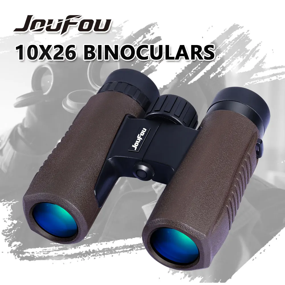 JouFou 10x26 Binoculars BAK4 High Definition Waterproof