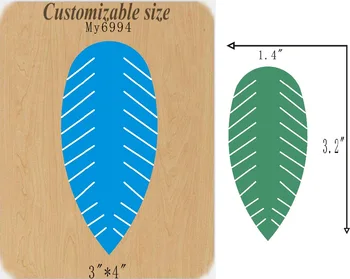

Leaves of fringed ear die cutting & Wooden dies fit /// Scrabooking