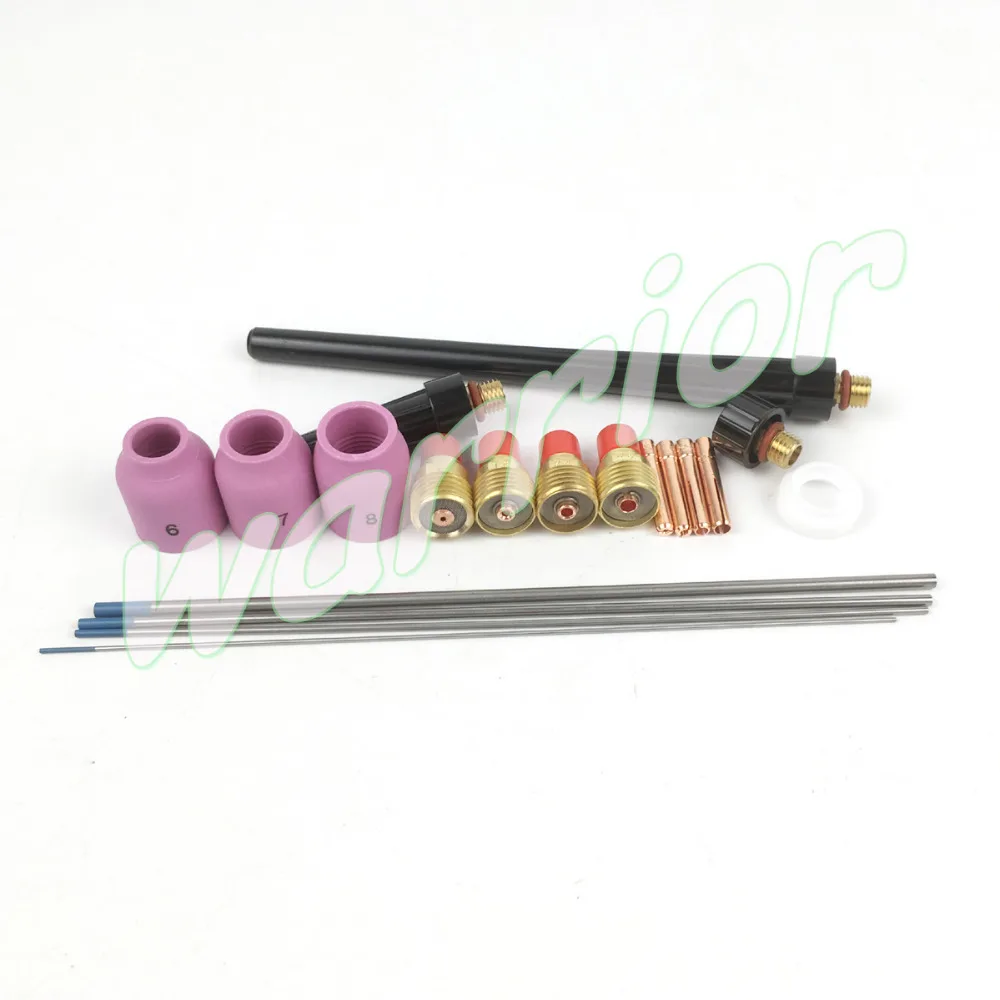Сварочный корпус для газовых линз TIG 2% Lanthanate WL20 0 04 "-1/8" 41V24 41V35 41V33 задняя крышка