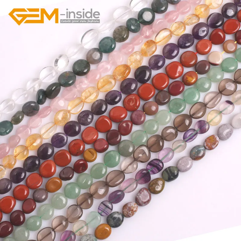 6x8mm Assorted Stones Freeform Nugget Loose Beads For Jewelry Making In Bulk 15" 6x8mm Assorted Stones Freeform Nugget Loose Beads For Jewelry Making In Bulk 15"