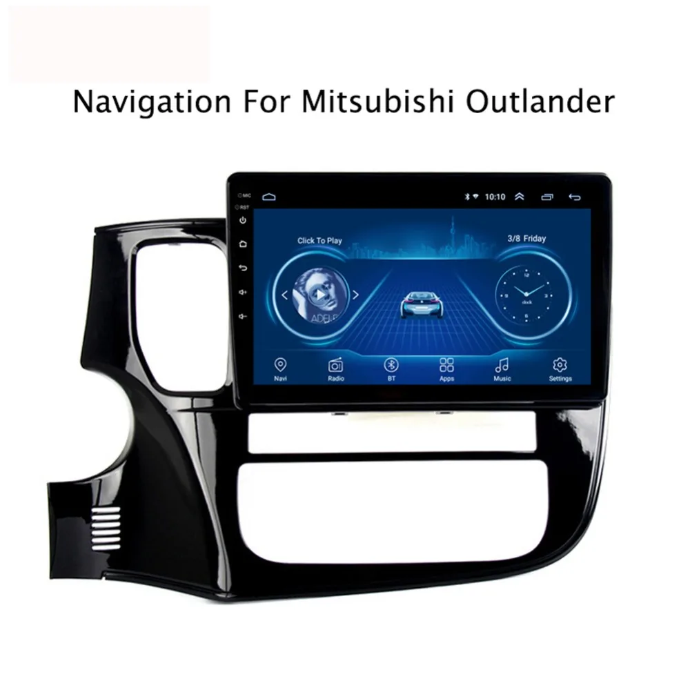 Top Super Slim Touch Screen Android 8.1 radio GPS Navigation for Mitsubishi Outlander headunit tablets Stereo Multimedia Bluetooth 0