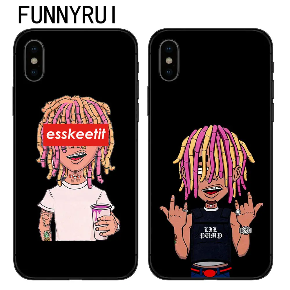 Lil Pump Post Malone мягкий силиконовый черный чехол для телефона iPhone5 5S SE 6 6s 6plus Plus 7 7Plus 8