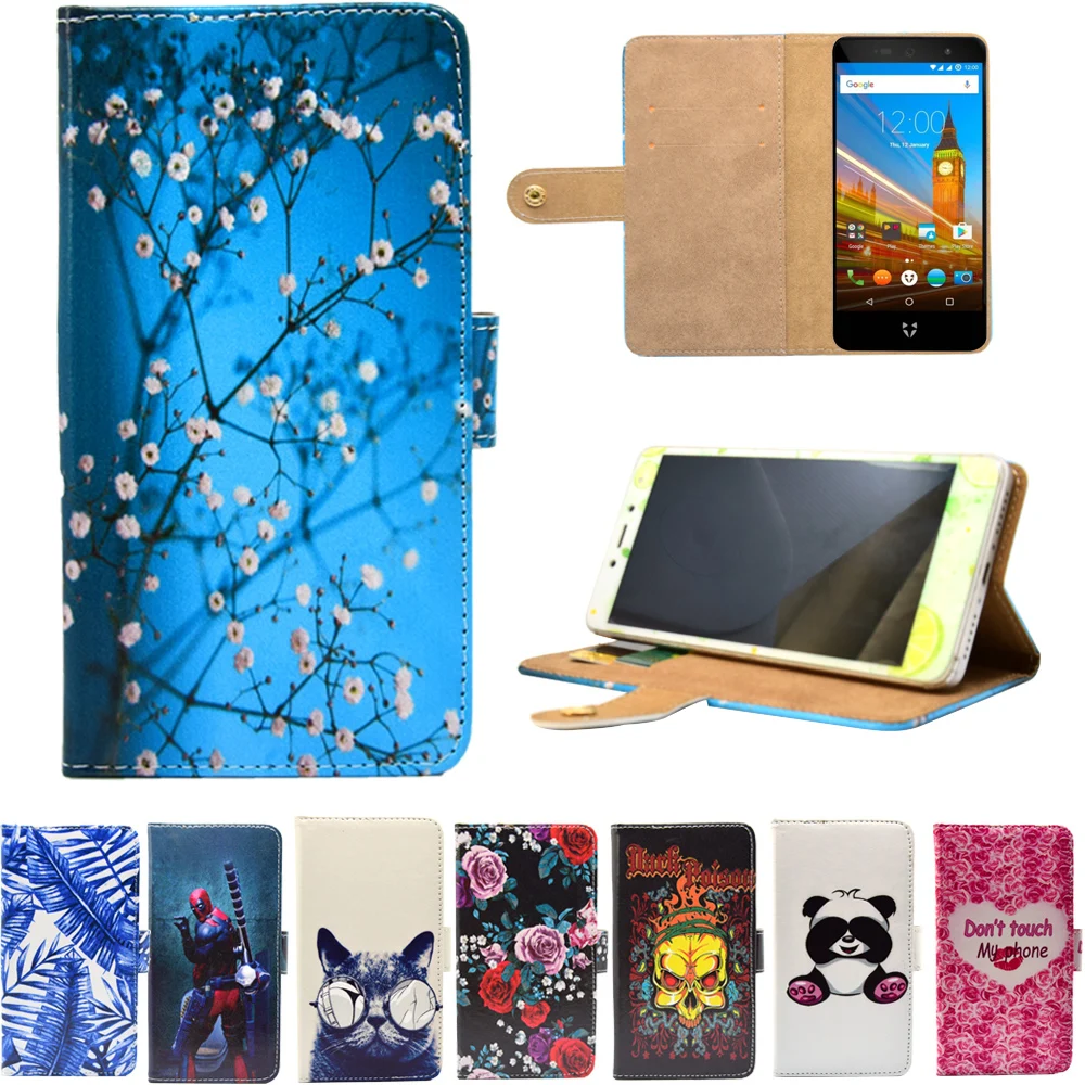 

PU Leather Phone Case Cartoon Cases Flip Wallet Stand Cover for Wileyfox Swift Swift 2 Swift 2 Plus 5" and Swift 2 X 2X 5.2"case