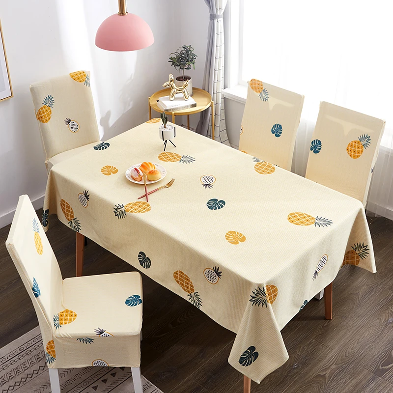 

Custom Waterproof Fruit Pattern Dining Table Cover