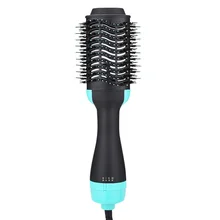 2 в 1 Электрический Профессиональный фен для волос, щетка для завивки волос, щипцы для завивки волос, ионы, керамический вращающийся фен, гребень, фен для волос, инструмент для укладки волос