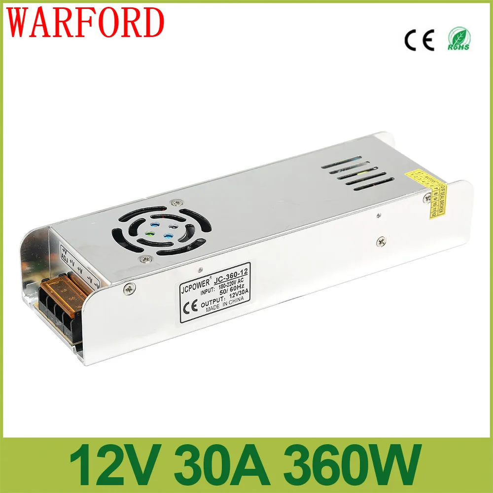 Светодиодный Питание DC12V 60 W 120 180 200 240 360 драйвер Мощность адаптер Освещение