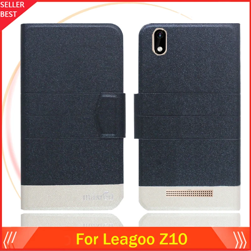 

5 Colors Hot!! Leagoo Z10 Case Customize Ultra-thin Leather Exclusive Phone Cover Folio Book Card Slots Free Shipping