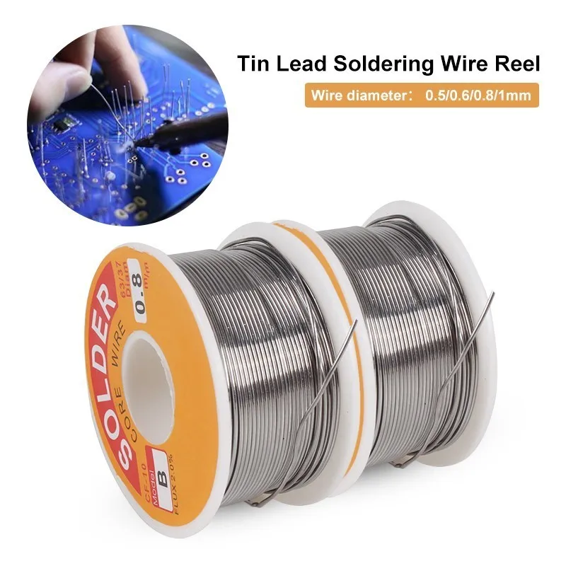

Tin Lead Line Flux Welding Iron Wire Reel Flux Reel Welding Line Solder Wire Flux 2.0% Iron Wire Reel