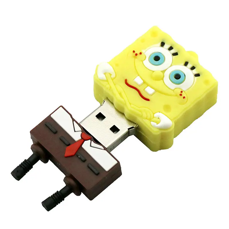 Ручка привода мультфильм Губка Боб 8 ГБ 16 ГБ 32 ГБ 64 ГБ Usb флешка Memory Stick флешки Патрик звезда Pendriver Мини Подарки