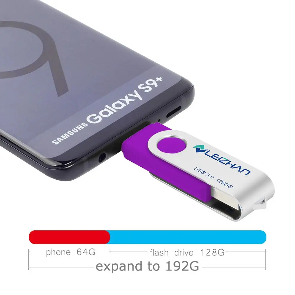 Флеш накопитель LEIZHAN USB Type C для Android Phone S10 S9 S8 256 ГБ флеш 3 0 64 32 16 128 C|USB