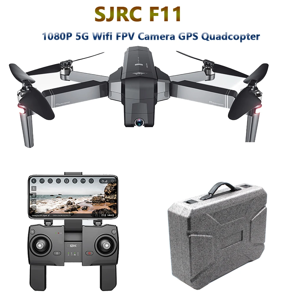 SJRC F11 GPS Drone with 5G Wifi FPV 1080P Camera Gesture Control Brushless Quadcopter 25mins Flight
