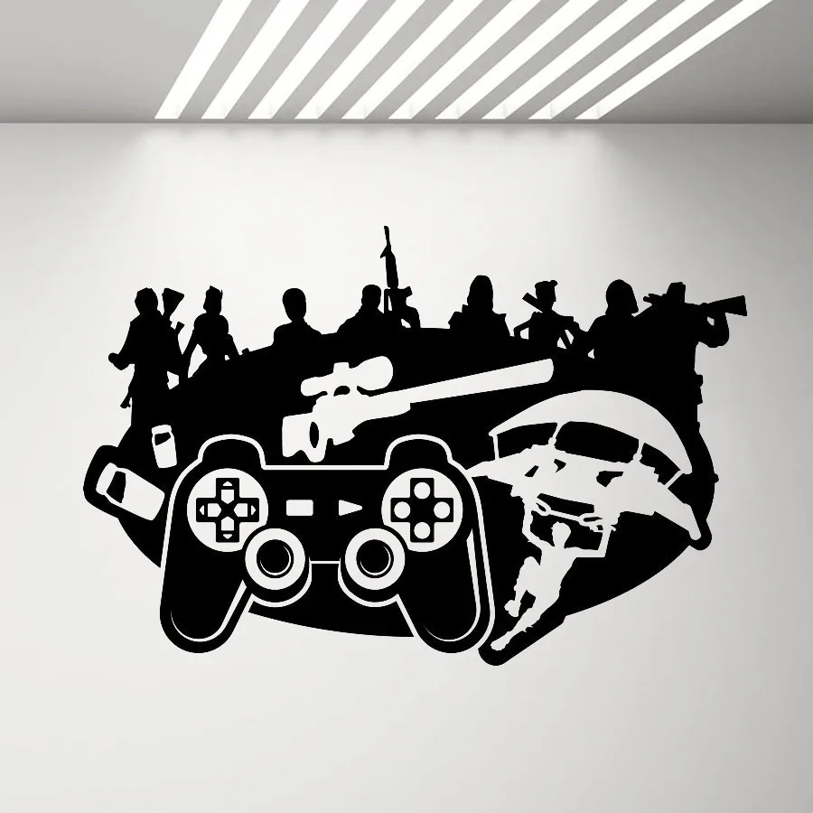 Виниловая наклейка на стену для игровой приставки спальни Ps4 X box мальчиков